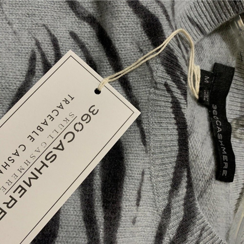 360 Cashmere Tie Front Pullover Cashmere Sweater - Picture 6 of 6